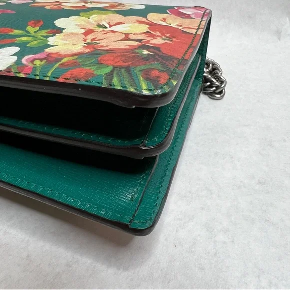GUCCI Teal Medium Dionysus Blooms Leather Shoulder Bag - Picture 8 of 15